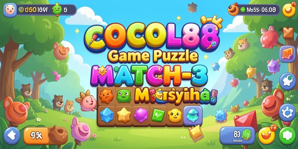 Tampilan gameplay menarik dari COCOL88 dengan elemen Match-3.