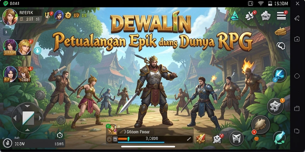 Tangkapan layar gameplay DEWALIN menampilkan aksi pertempuran yang mendebarkan.