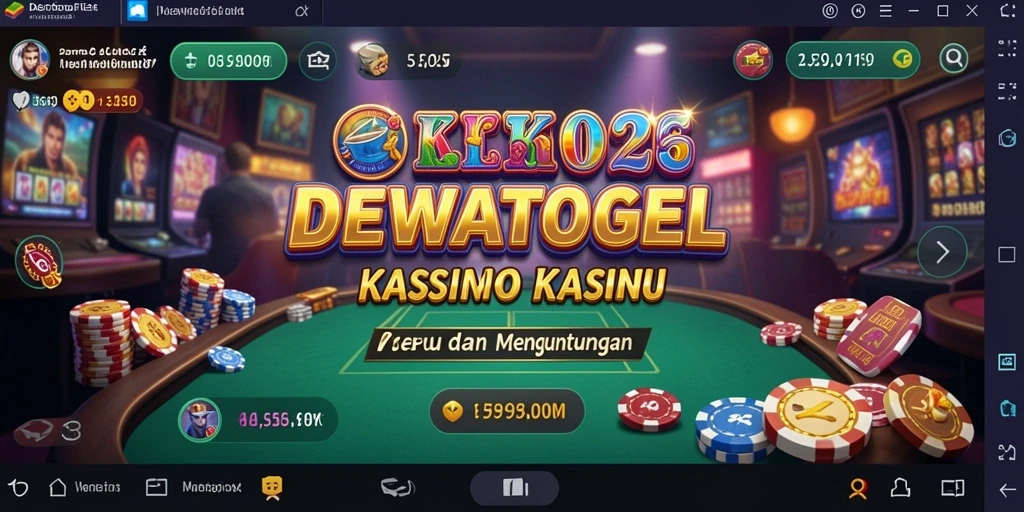 Tampilan screenshot DEWATOGEL yang menunjukkan antarmuka permainan Kasino.