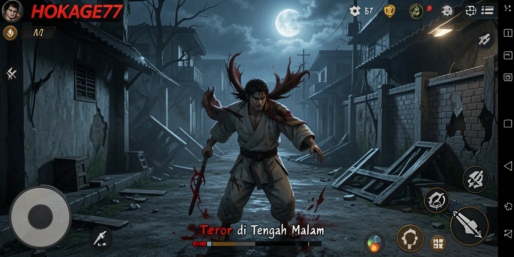 Tangkapan layar menunjukkan makhluk menyeramkan di kegelapan.