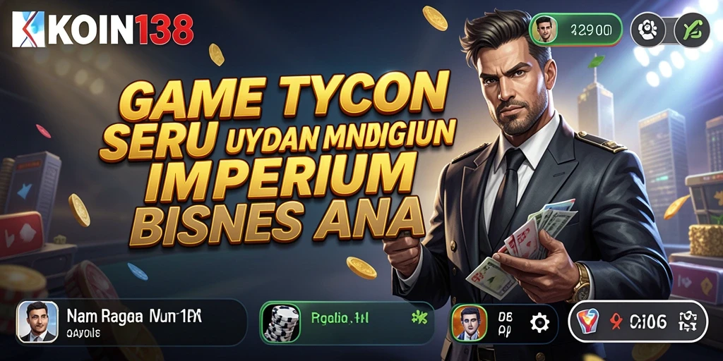 Tangkapan layar gameplay KOIN138 menampilkan strategi Tycoon yang menarik.