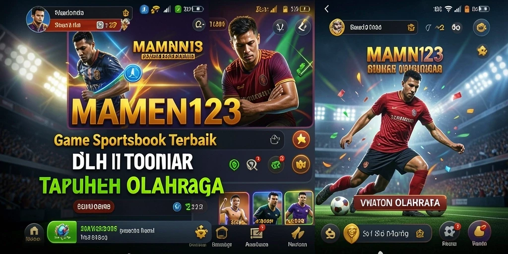 Screenshot MAMEN123 menunjukkan antarmuka taruhan olahraga yang menarik.
