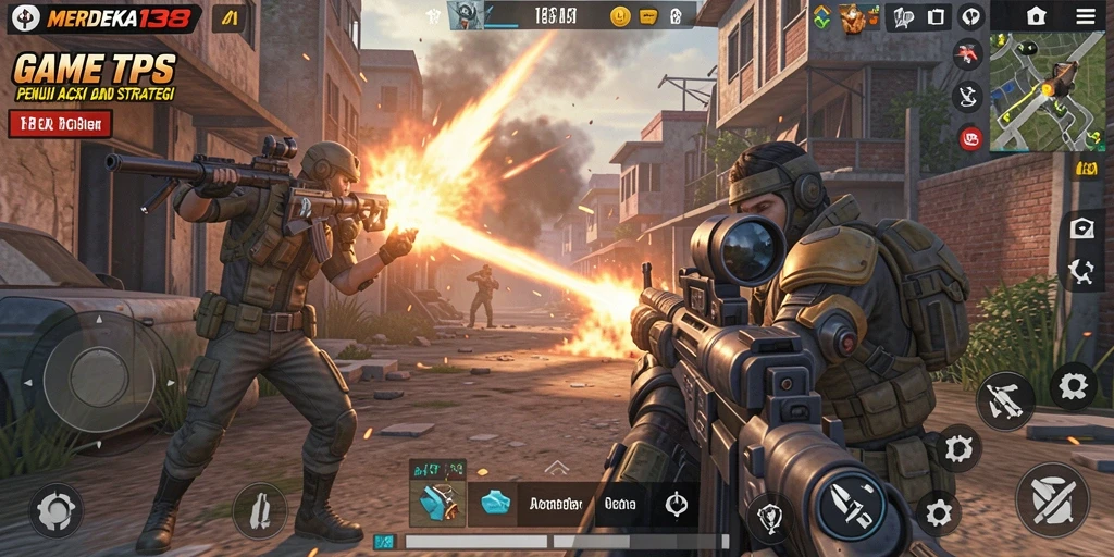 Tampak visual gameplay seru di MERDEKA138.
