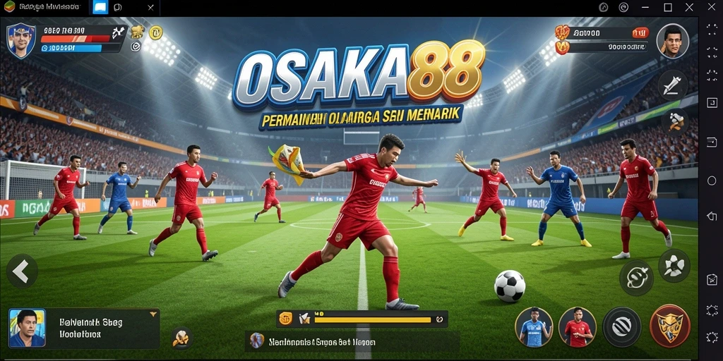 Tangkapan layar OSAKA88 menampilkan aksi seru dalam pertandingan olahraga.