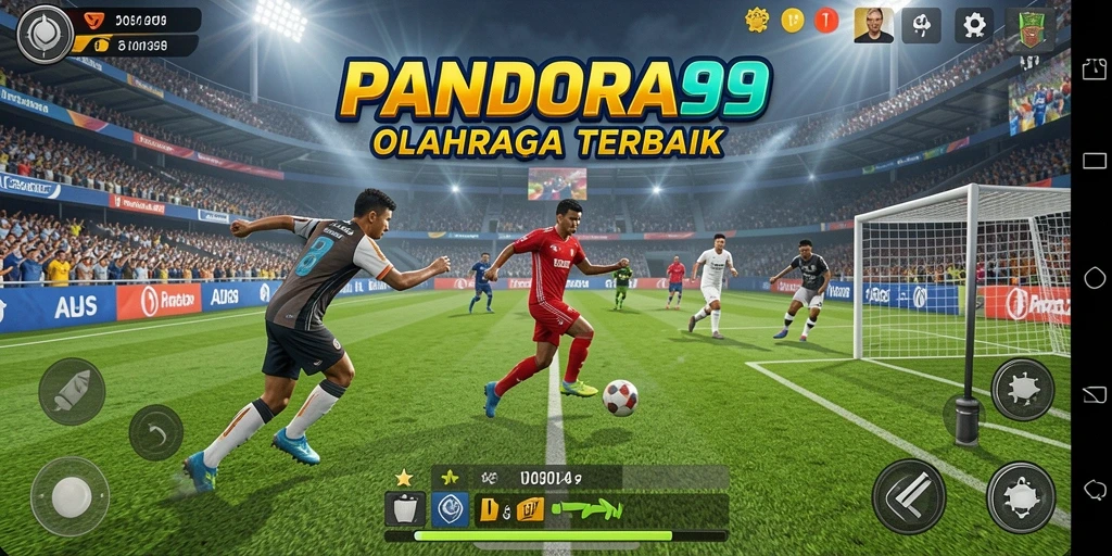 Screenshot PANDORA99 menampilkan aksi seru permainan olahraga.
