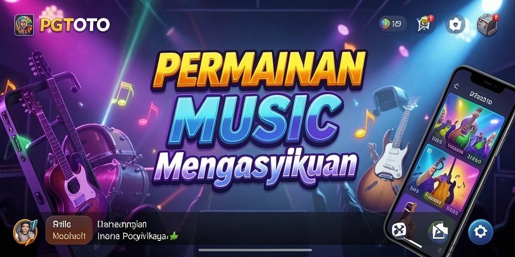 Tampilan menarik dari gameplay PGTOTO yang menyajikan musik.