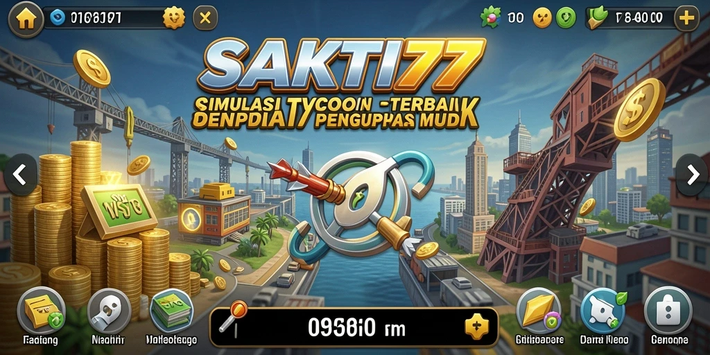 Screenshot utama SAKTI77 menampilkan gameplay menarik dengan pengelolaan bisnis.