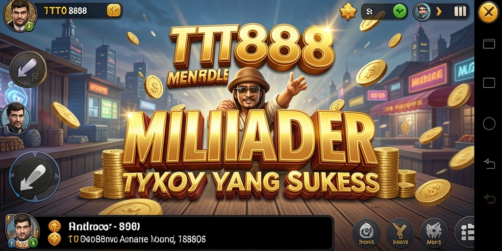 Screenshot TTT888 menampilkan gameplay seru dan strategi bisnis yang menantang.