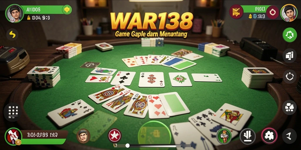 Tampilan gameplay Gaple yang menarik di WAR138.