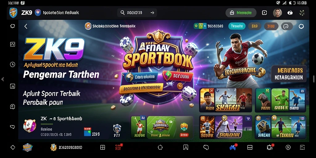 Tampilan menarik dari gameplay taruhan olahraga di ZK9.
